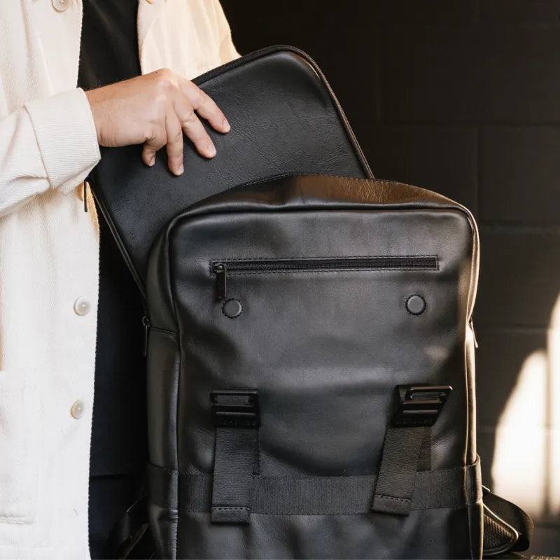 Mochila Dolomitas Nordweg case de couro para notebook