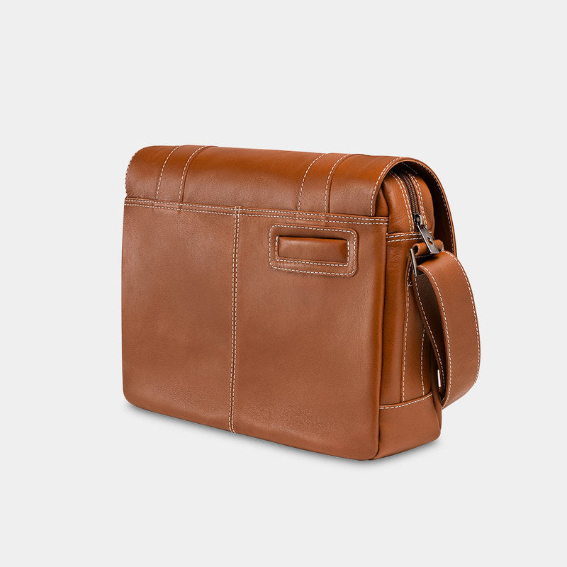 Bolsa masculina de couro para notebook Schuster NW066