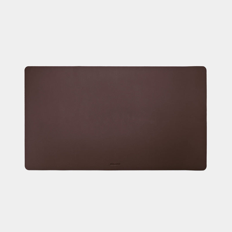 Desk pad de couro Workplace NWA07 na cor café — vista superior