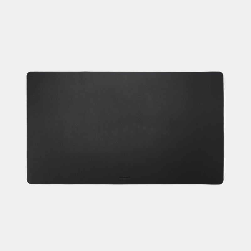 Desk pad de couro Workplace NWA07 na cor preto — vista superior